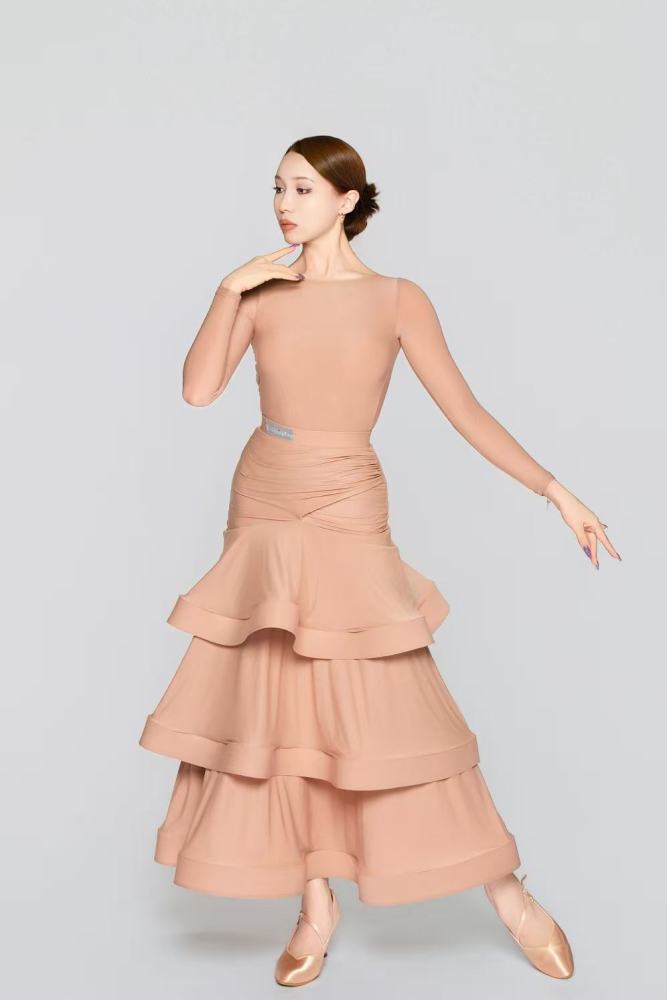 Women’ Barely There Ultra-Lightweight Cake Modern Skirt（Nude）#251113