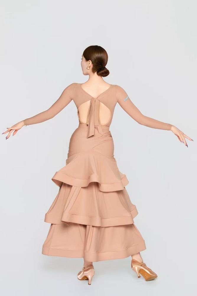 Women’ Barely There Ultra-Lightweight Cake Modern Skirt（Nude）#251113
