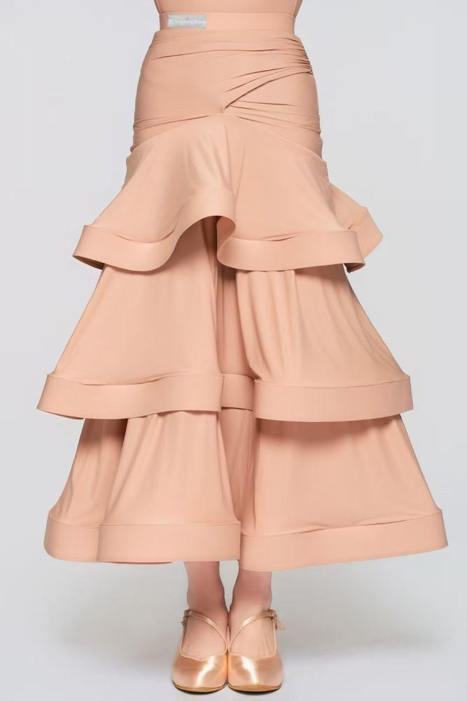 Women’ Barely There Ultra-Lightweight Cake Modern Skirt（Nude）#251113