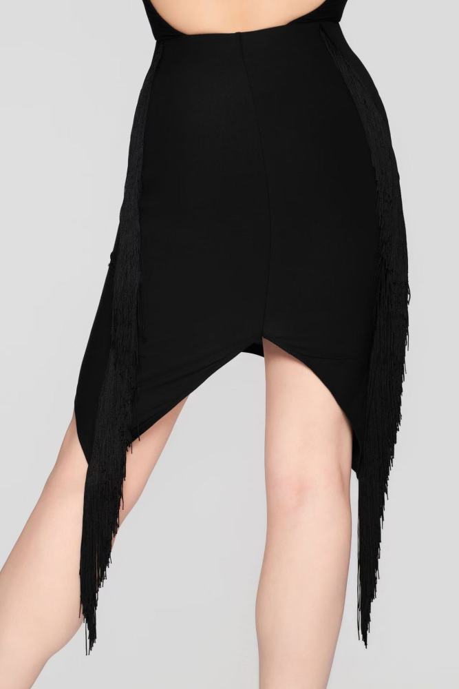 Women’s Barely There Ultra-Lightweight Flowing Fringe Skirt（Nude）#251111