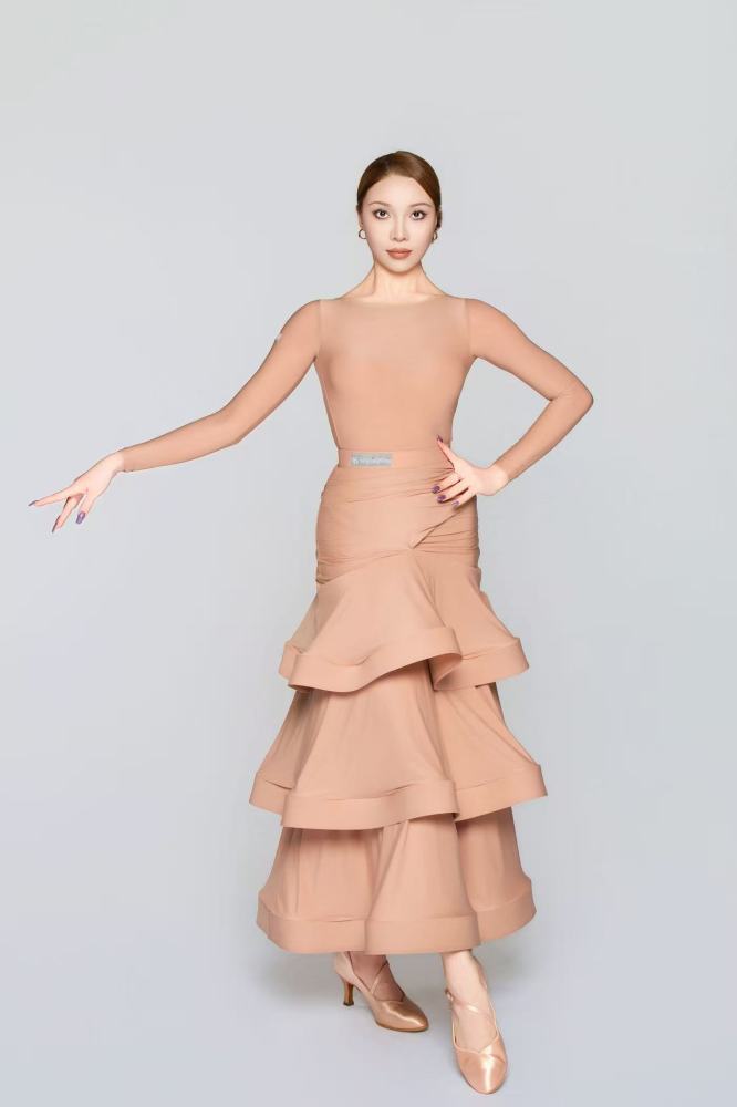 Women’ Barely There Ultra-Lightweight Cake Modern Skirt（Nude）#251113