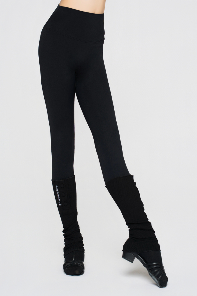 Girls' High-Waisted Shaping Yoga Pants(Black)#251206