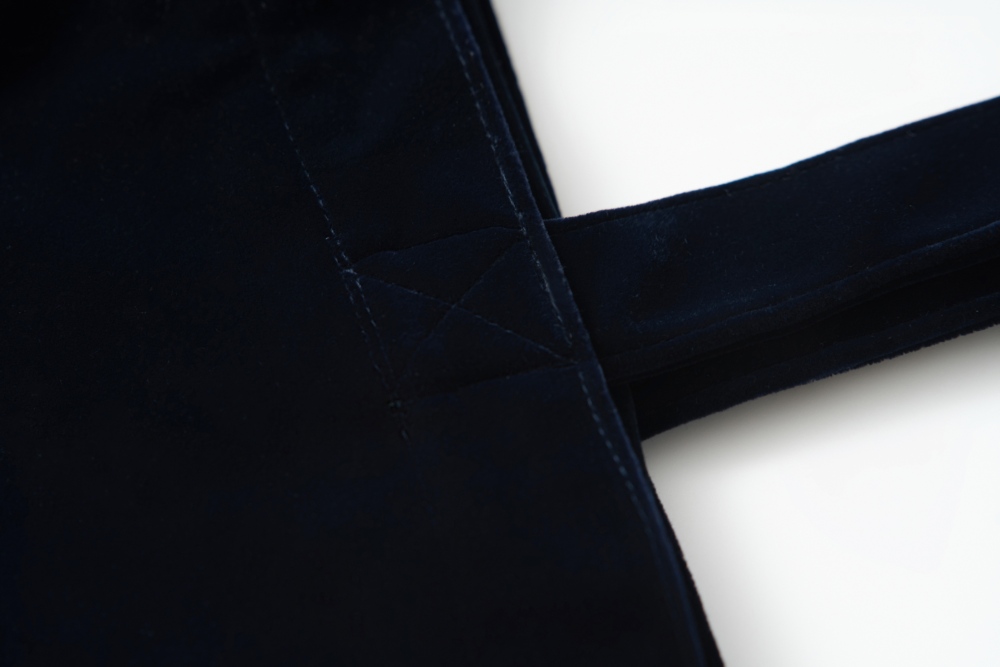 Silk Velvet Tote Bag （Dark Blue）#251211