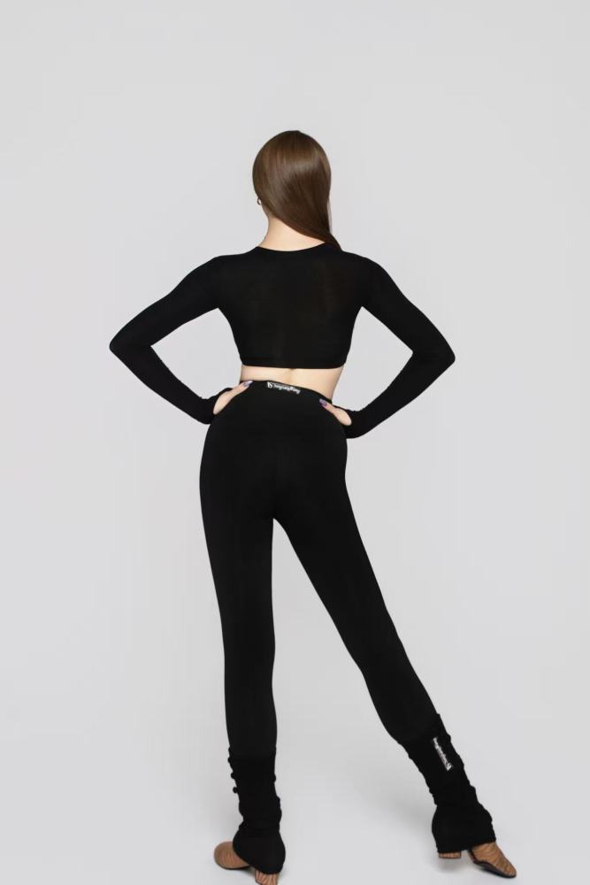 Women's High-Waisted Shaping Yoga Pants(Black)#251202