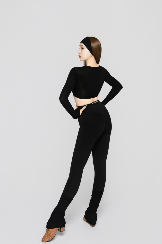Women's High-Waisted Shaping Yoga Pants(Black)#251202