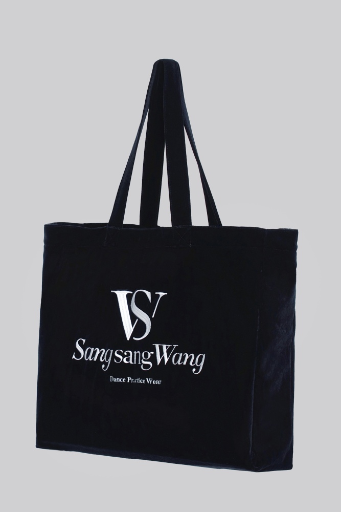 Silk Velvet Tote Bag （Dark Blue）#251211