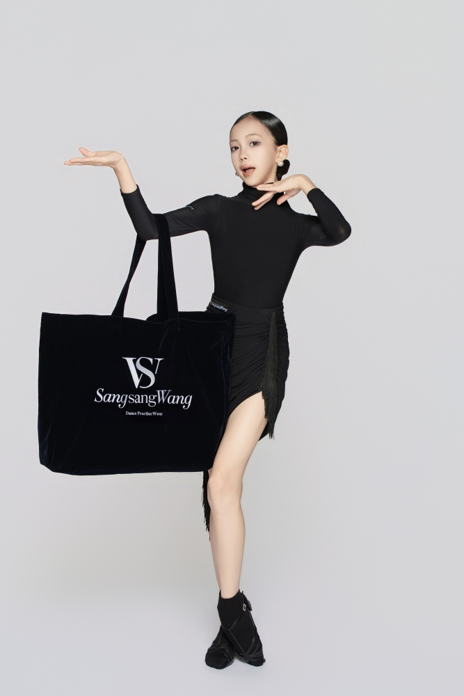 Silk Velvet Tote Bag （Dark Blue）#251211