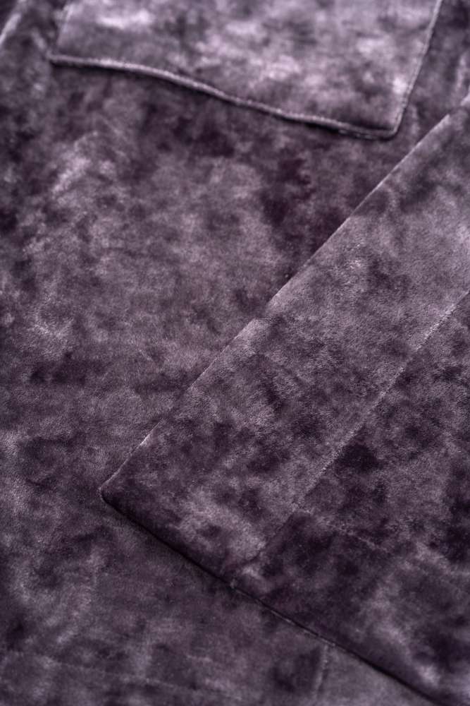 Boy's Diamond Velvet Competition Robe (Purple)#251221