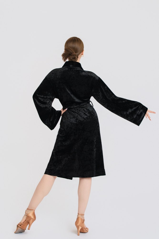 Women's Diamond Velvet Competition Robe (Purple)#251216