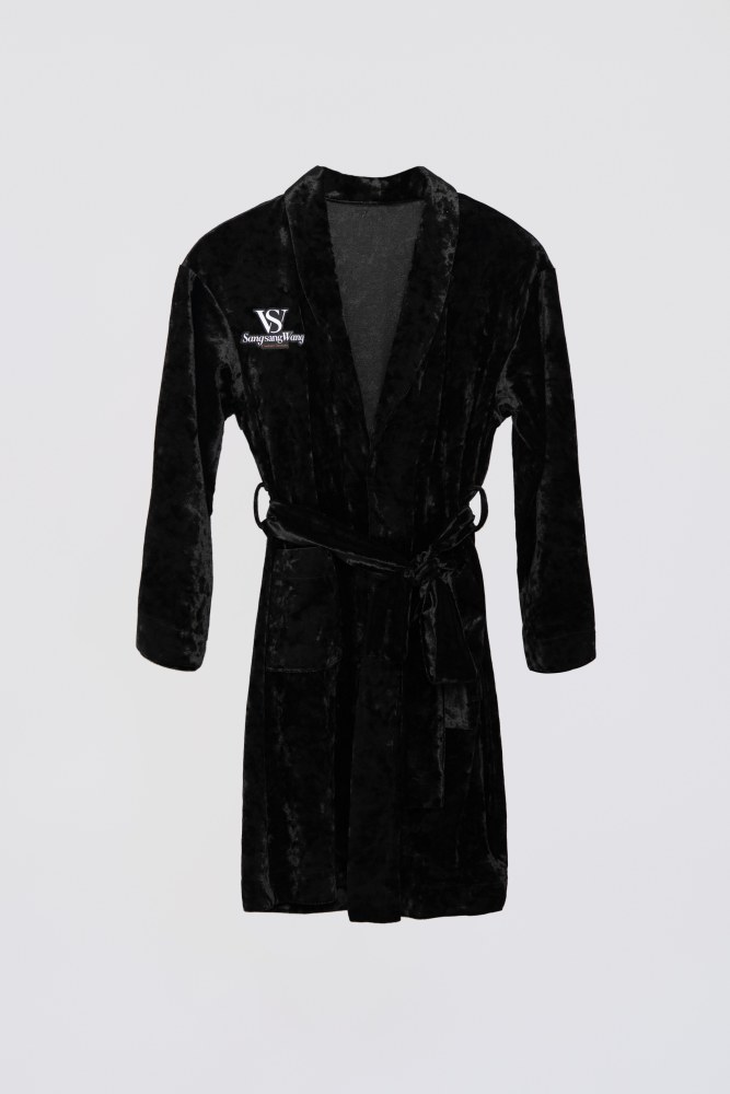 Boy's Diamond Velvet Competition Robe (Purple)#251221
