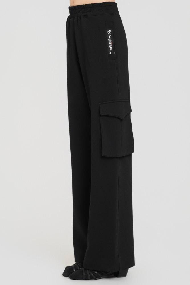 Single-pocket Cargo Pants (Gray-beige)#260106