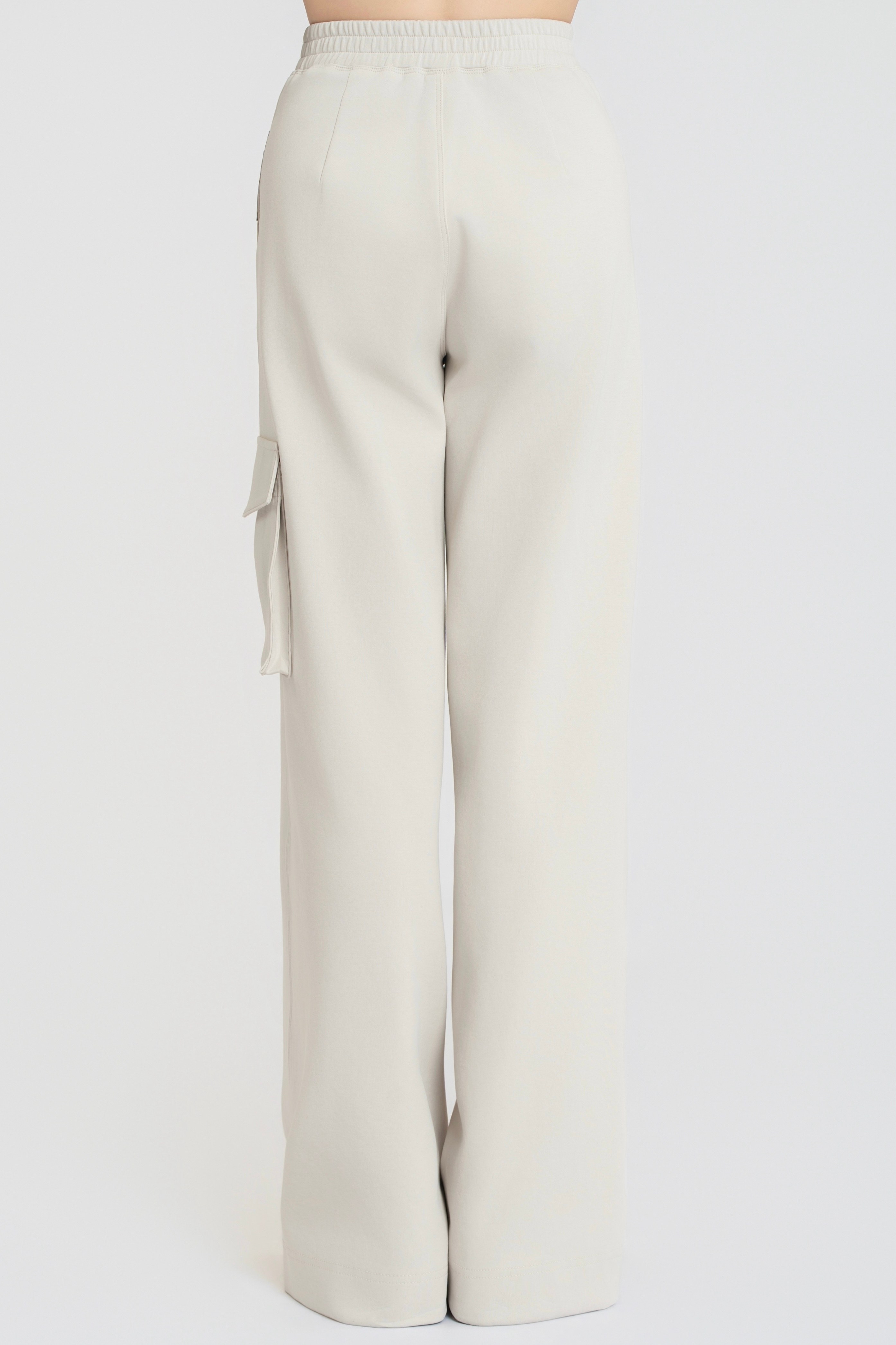 Single-pocket Cargo Pants (Gray-beige)#260102