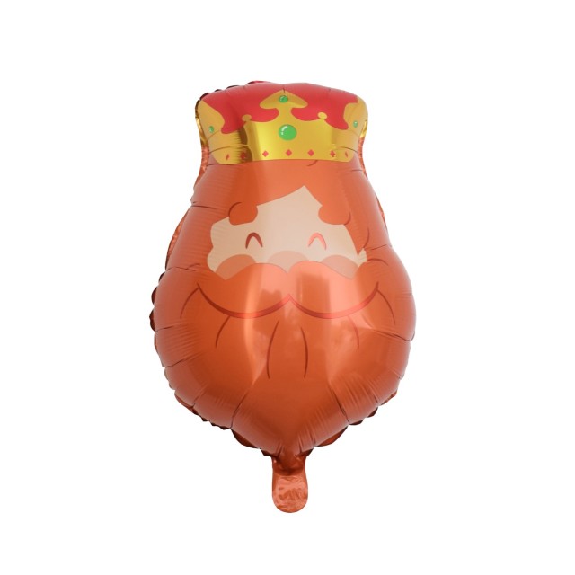 Foil Balloon King, Orange, 41x59cm