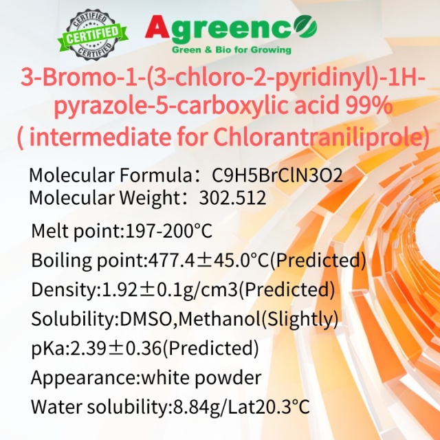 3-Bromo-1-(3-chloro-2-pyridinyl)-1H-pyrazole-5-carboxylic acid-Intermediate for Chlorantraniliprole