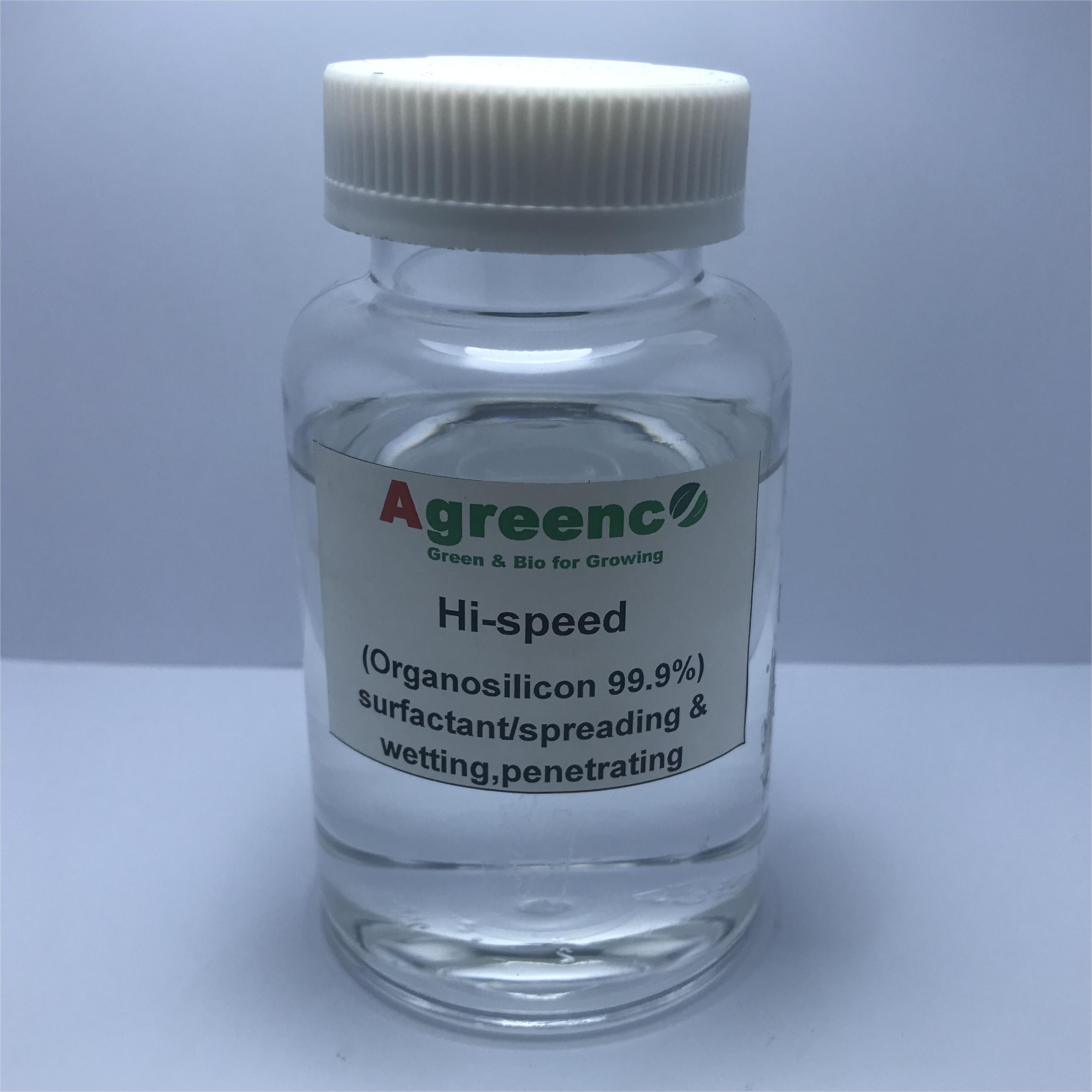 Hi-speed  (Organosilicon surfactant/spreading & wetting,penetrating agent for agriculture foliar spraying, formulations)