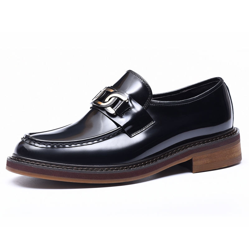 Calfskin Loafers Shoes with Horsebit Glossy