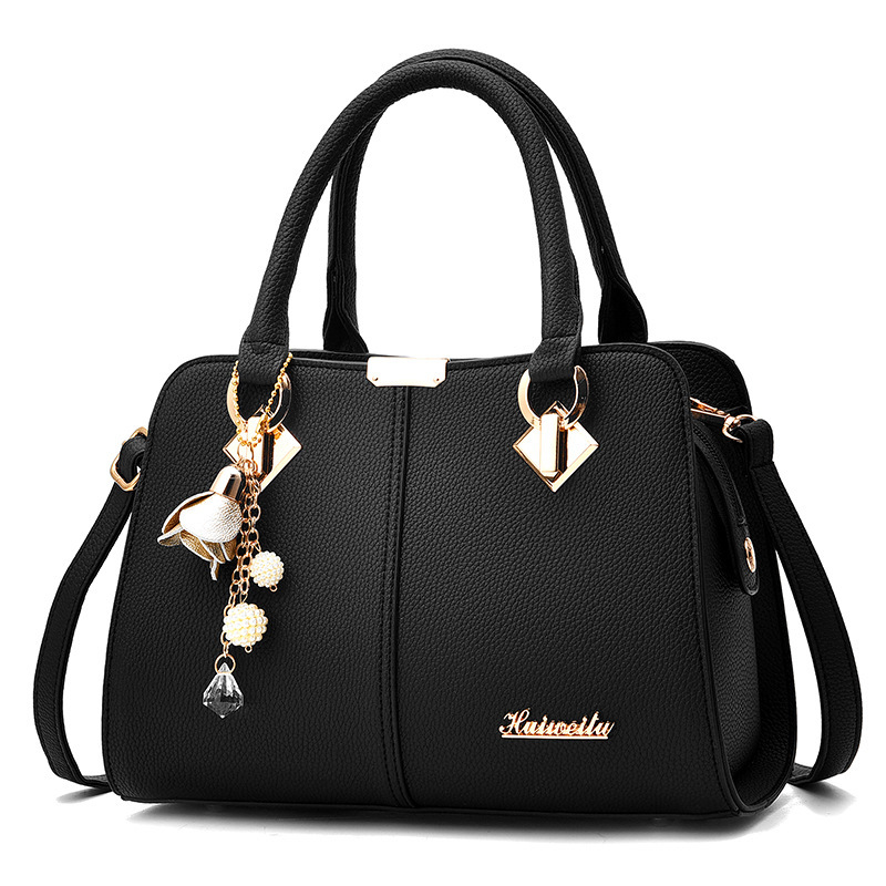 Leather women's bag new leather mother's bag fashion lady's handbag shoulder Messenger bag middle-aged women's bag trend