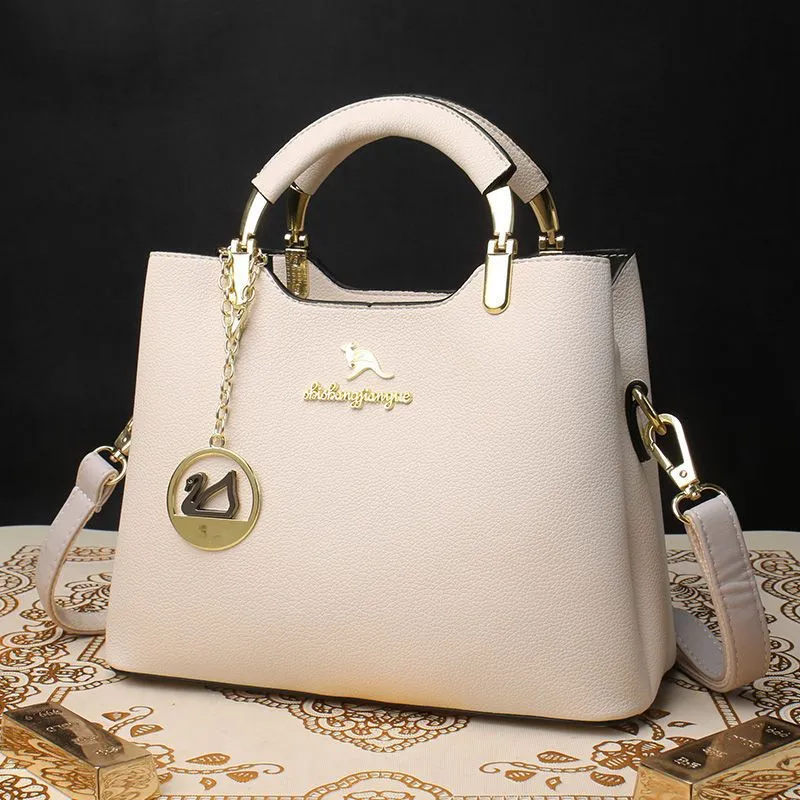 Genuine leather fashion simple women's bag new all-match atmosphere cowhide soft leather messenger tote bag shoulder handbag