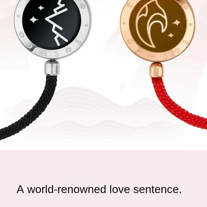 Vibration-sensitive bracelet smart interactive long-distance love band gift to his wife