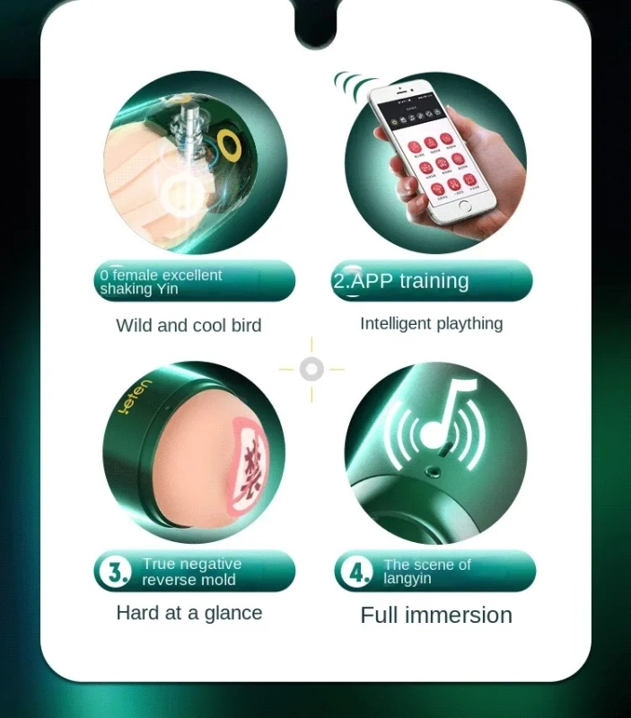 European-style bird-walking aircraft cup fully automatic APP smart off-site remote control voice adult male masturbation device