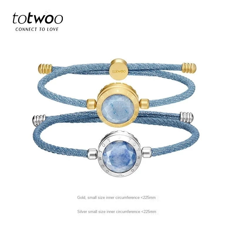 Blue Lovers Bracelets A Pair of Long-distance Love App Can Remotely Sensing Bracelets to Send Wife Gifts