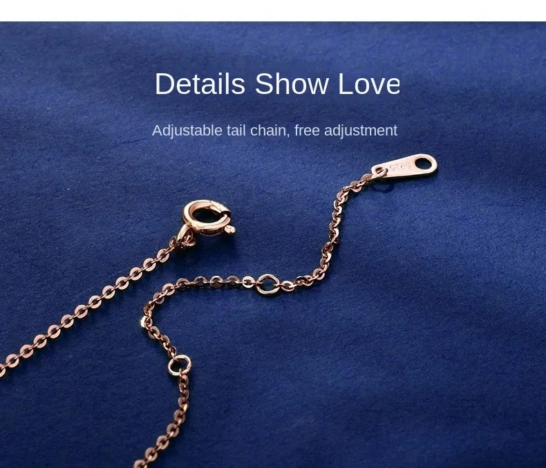 Four-leaf clover necklace ladies fashion trend light luxury niche design lucky clavicle chain boudoir honey Valentine's Day birthday gift for girlfriend wife