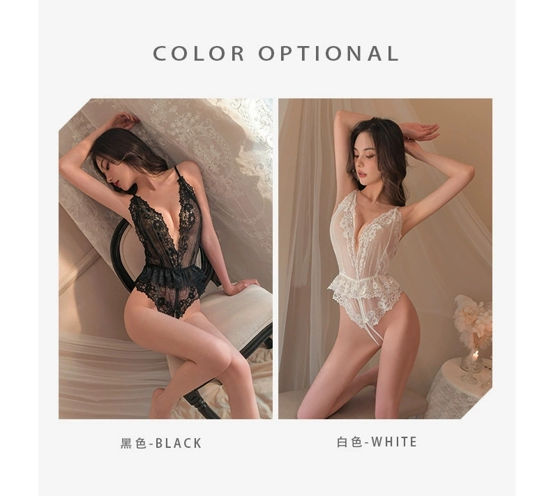 European and American sexy lingerie one-piece lace temptation flirting free shirt bed hot pajamas passion suit