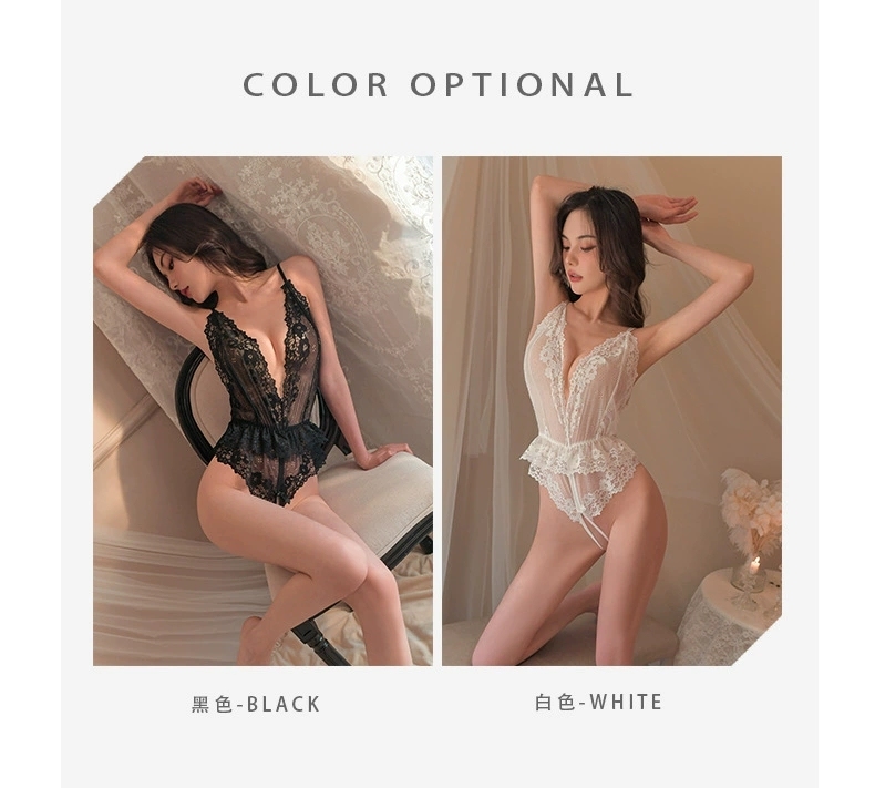 European and American sexy lingerie one-piece lace temptation flirting free shirt bed hot pajamas passion suit