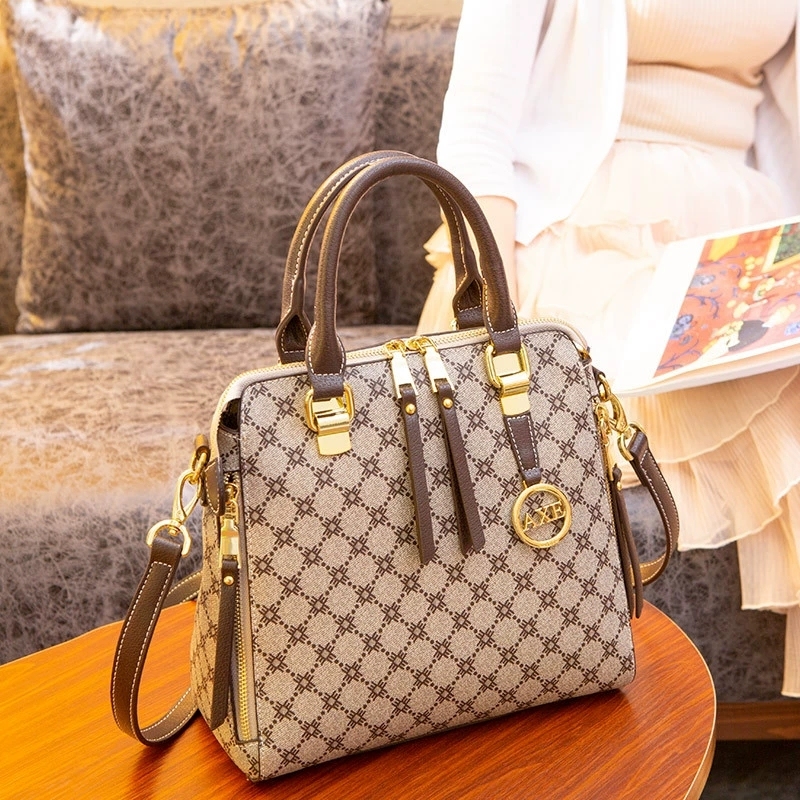 New Fashion Printed Handbag Trendy Heavy Industry High Sense Versatile Diagonal Ladies Bag Handbag