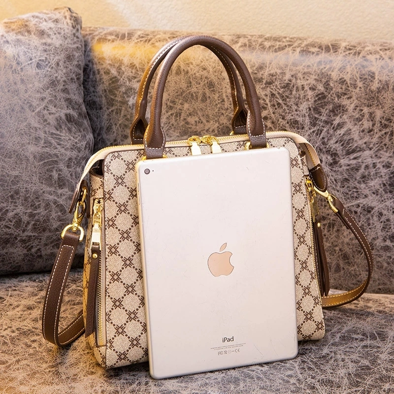 New Fashion Printed Handbag Trendy Heavy Industry High Sense Versatile Diagonal Ladies Bag Handbag