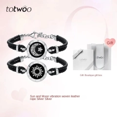 Sun and Moon Lovers Milan Rope Black Gold