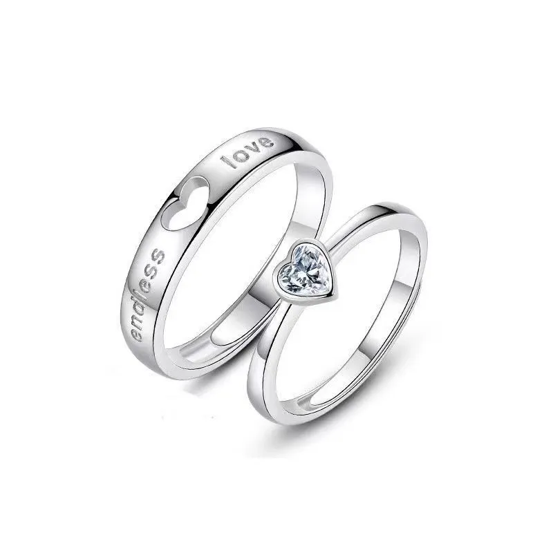 Couple rings, a pair of high-end men and women, niche designs, wedding rings, birthdays, Valentine's Day gifts