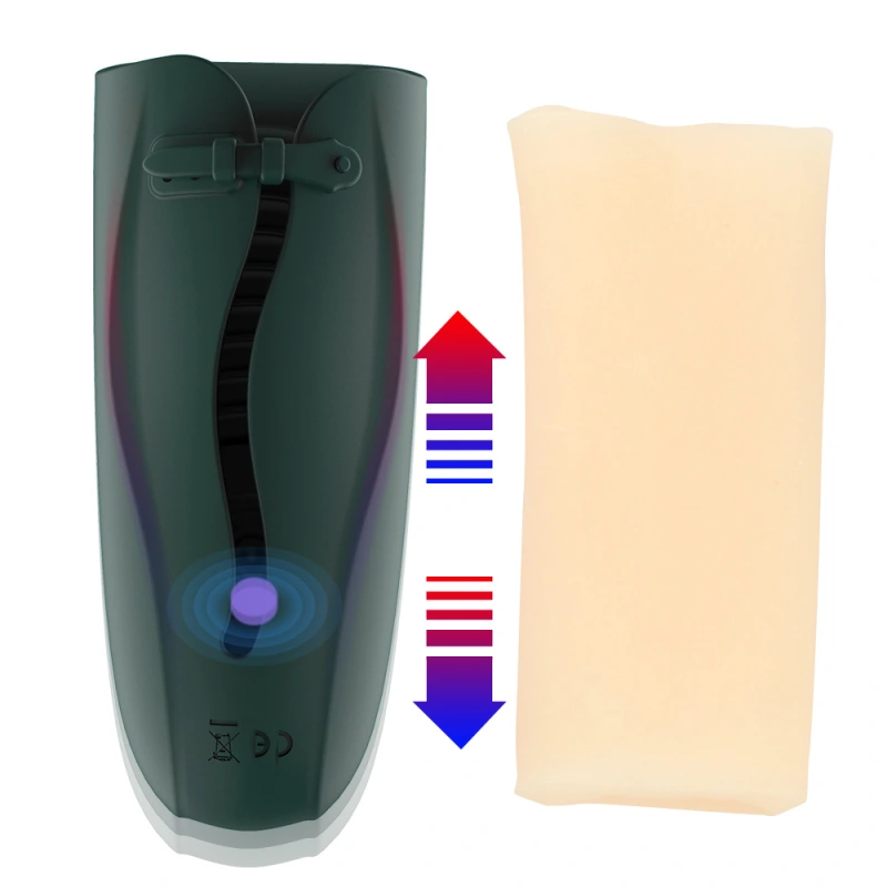 Heating pulse slap male airplane cup mobile phone APP can be remotely controlled remotely to make a time-lapse masturbator