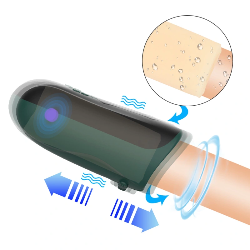 Heating pulse slap male airplane cup mobile phone APP can be remotely controlled remotely to make a time-lapse masturbator