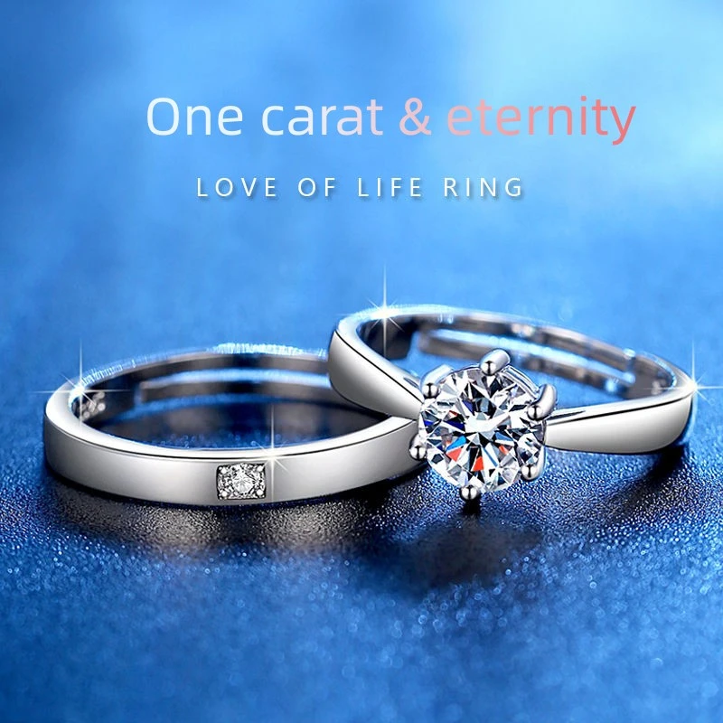 Couple Rings Pair of Wedding Rings Pair of Rings Wedding Ceremony Diamond Rings Simple Style
