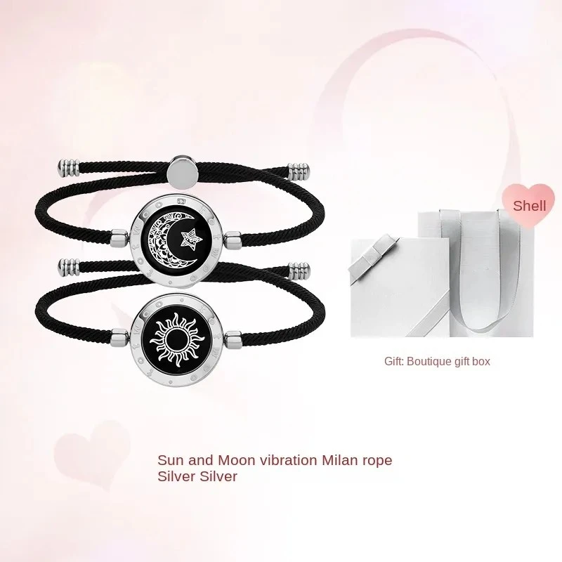 smart couple bracelet flash vibration remote love artifact induction interactive bracelet bracelet lover gift remote APP remote control