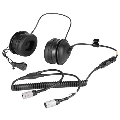 MK-1697 Headset with Y cable 2 U229/U connector for DH-132 helmet