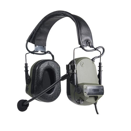 Lightweight tactical over-the-ear hearing protection headset