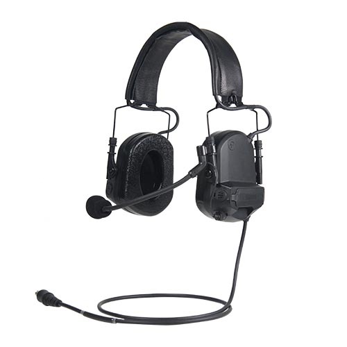 Lightweight tactical over-the-ear hearing protection headset