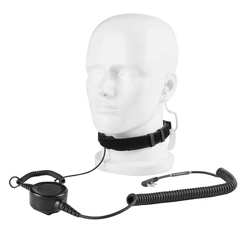 Military Grade Tactical Throat Mic Headset