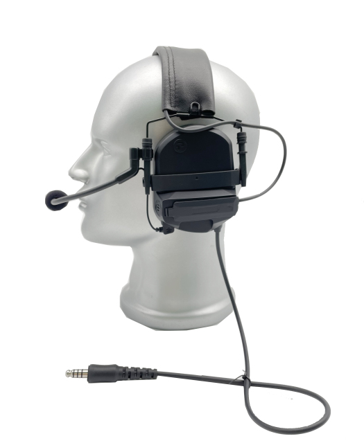 Lightweight tactical over-the-ear hearing protection headset