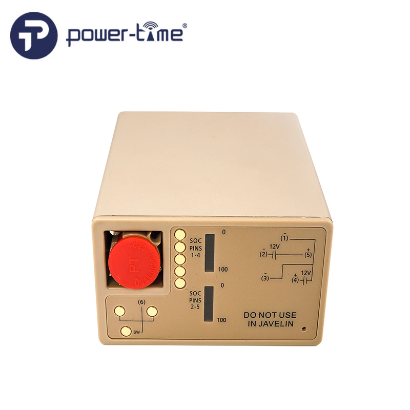 BB-2590 dual voltage lithium-ion battery pack, second tan housing view