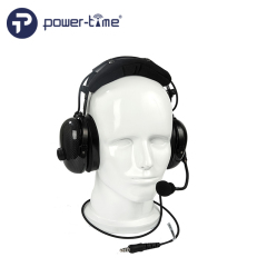 Helicopter passive noise-cancelling headset