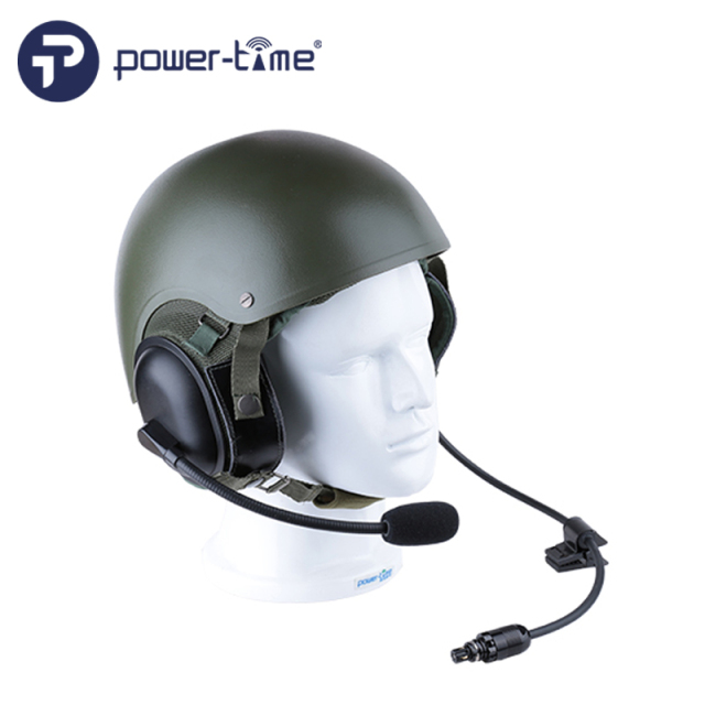 CVC helmet headset with dynamic flexible microphone