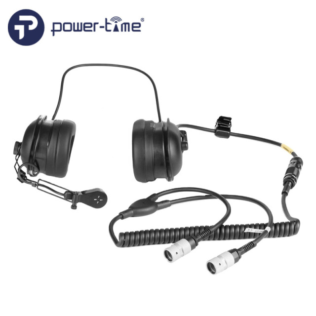 MK-1697 Headset with Y cable 2 U229/U connector for DH-132 helmet