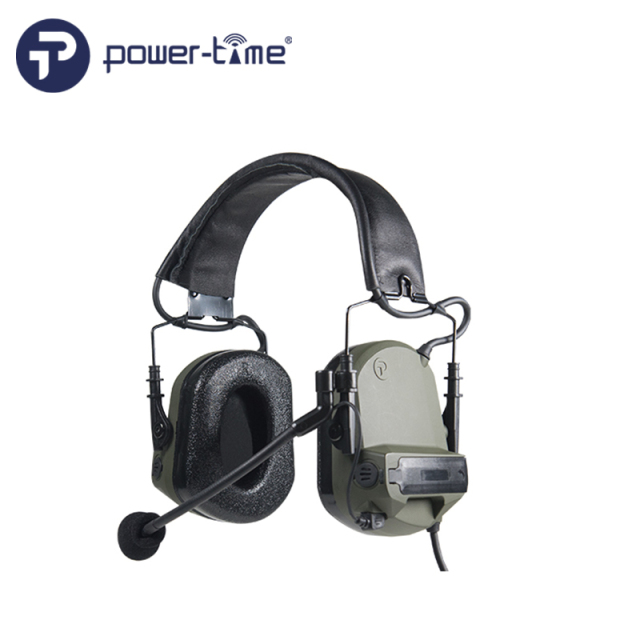 Lightweight tactical over-the-ear hearing protection headset