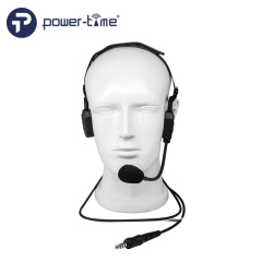 Tactical Bone Conduction SWAT Headset Boom Mic