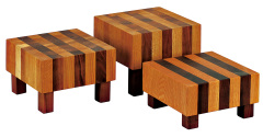 Wooden food display sets