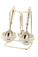 Middle eastern style Serving spoon and tong set