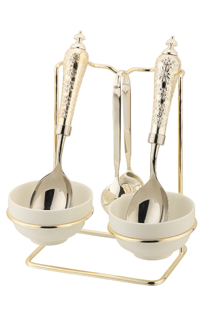 Middle eastern style Serving spoon and tong set